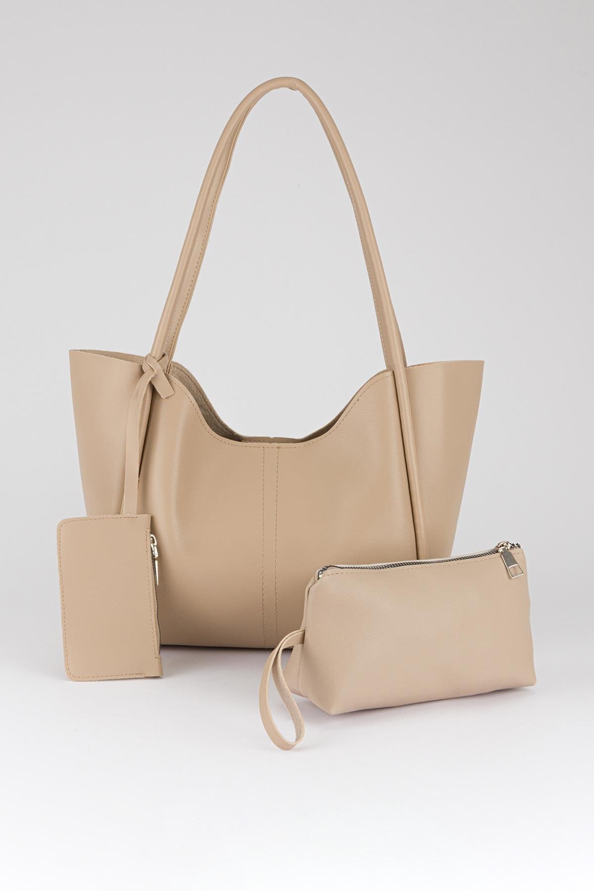 Kanse Salaş Omuz Çantası Ekru