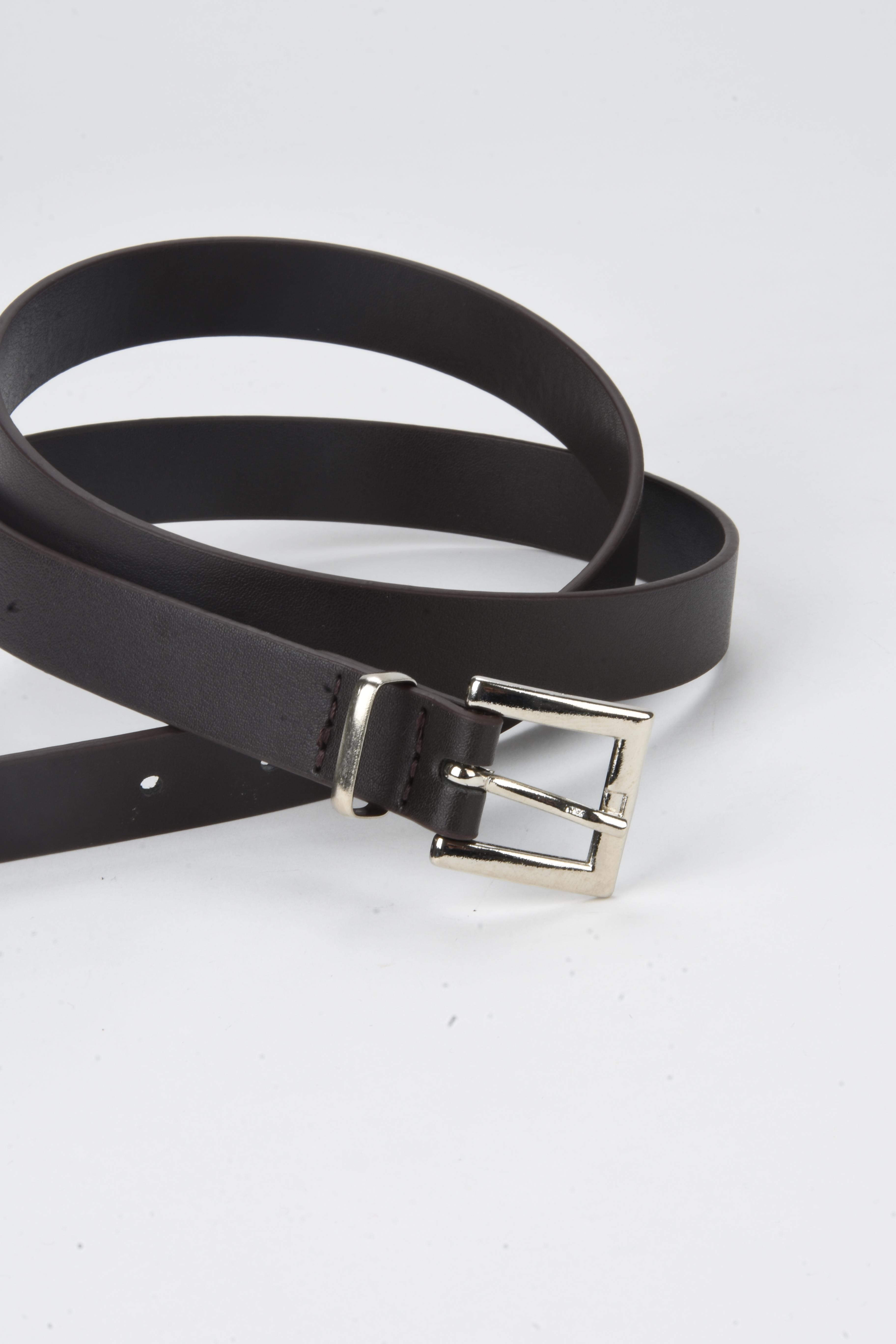 Mini Kare Tokalı Kemer Siyah