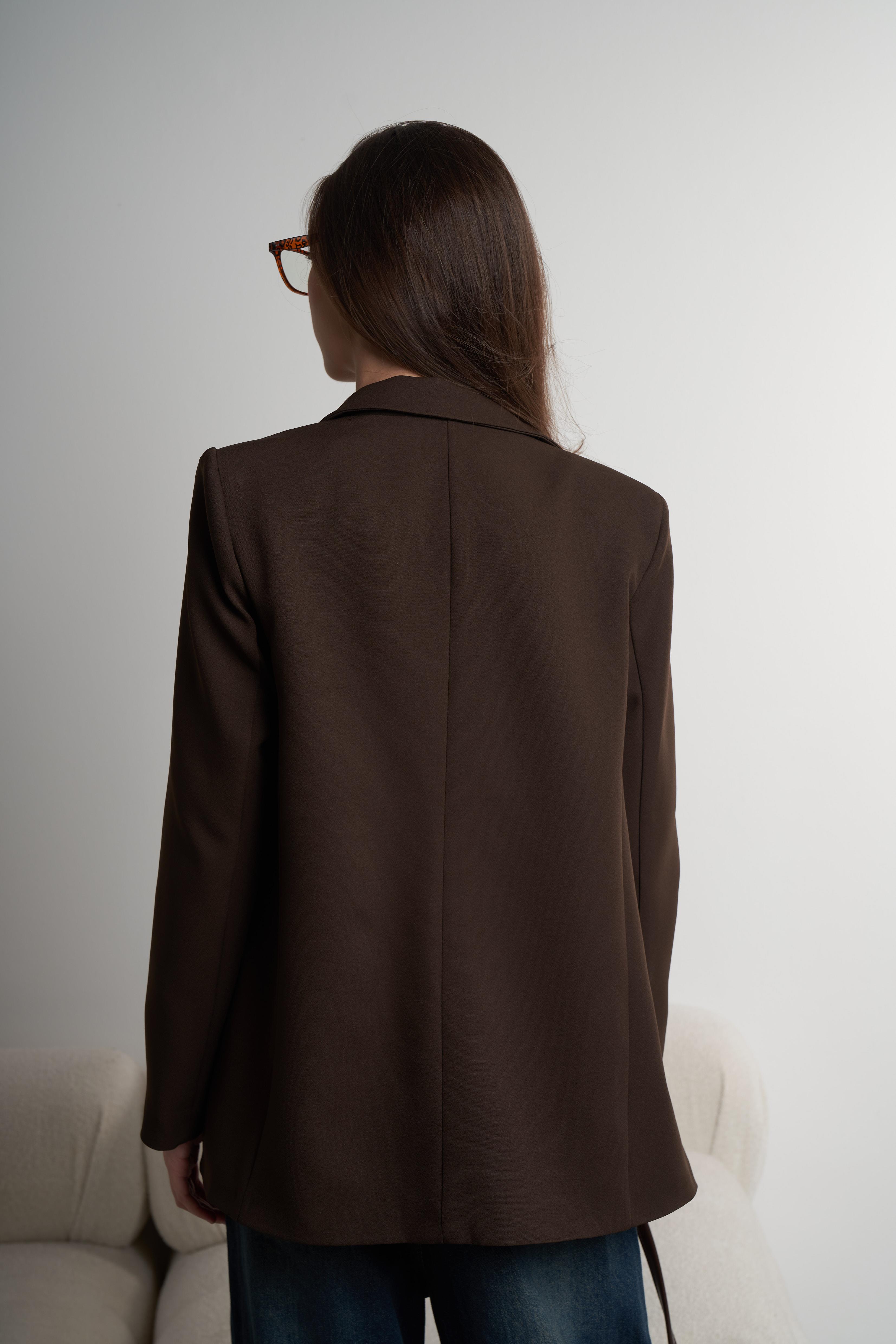 Oversize Blazer Ceket Kahve