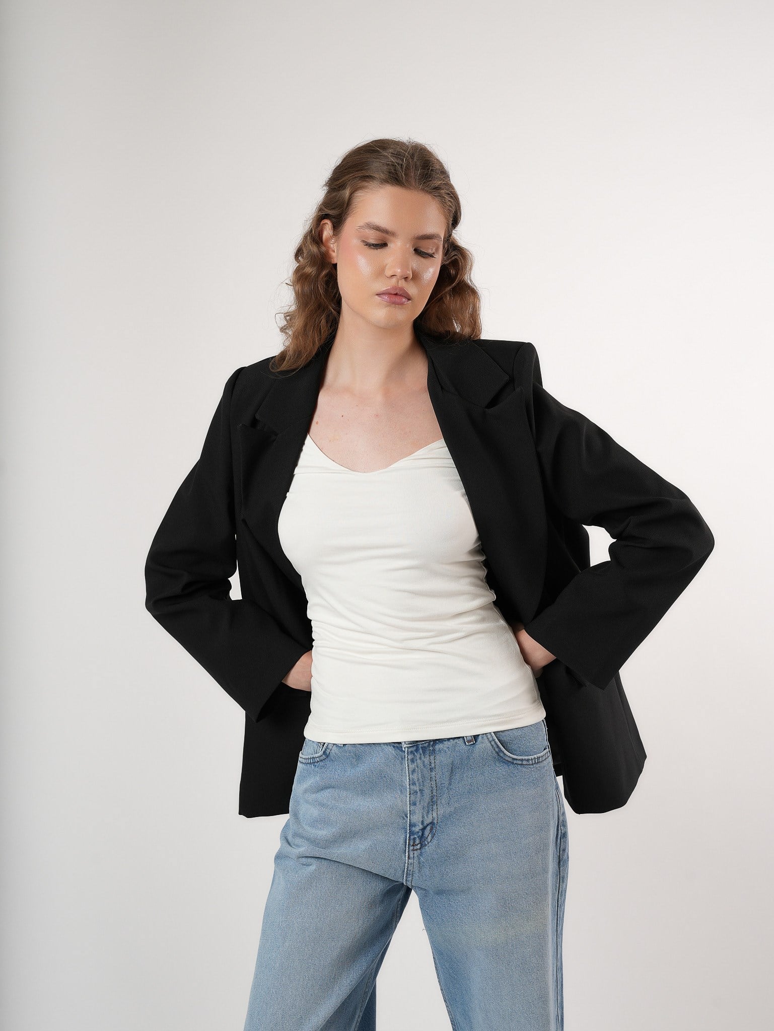 Oversize Blazer Ceket Siyah