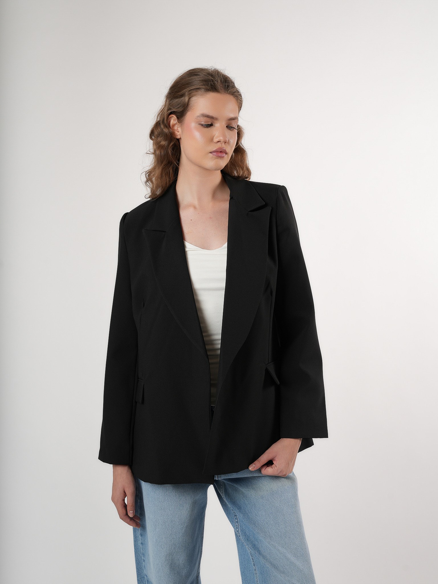 Oversize Blazer Ceket Siyah
