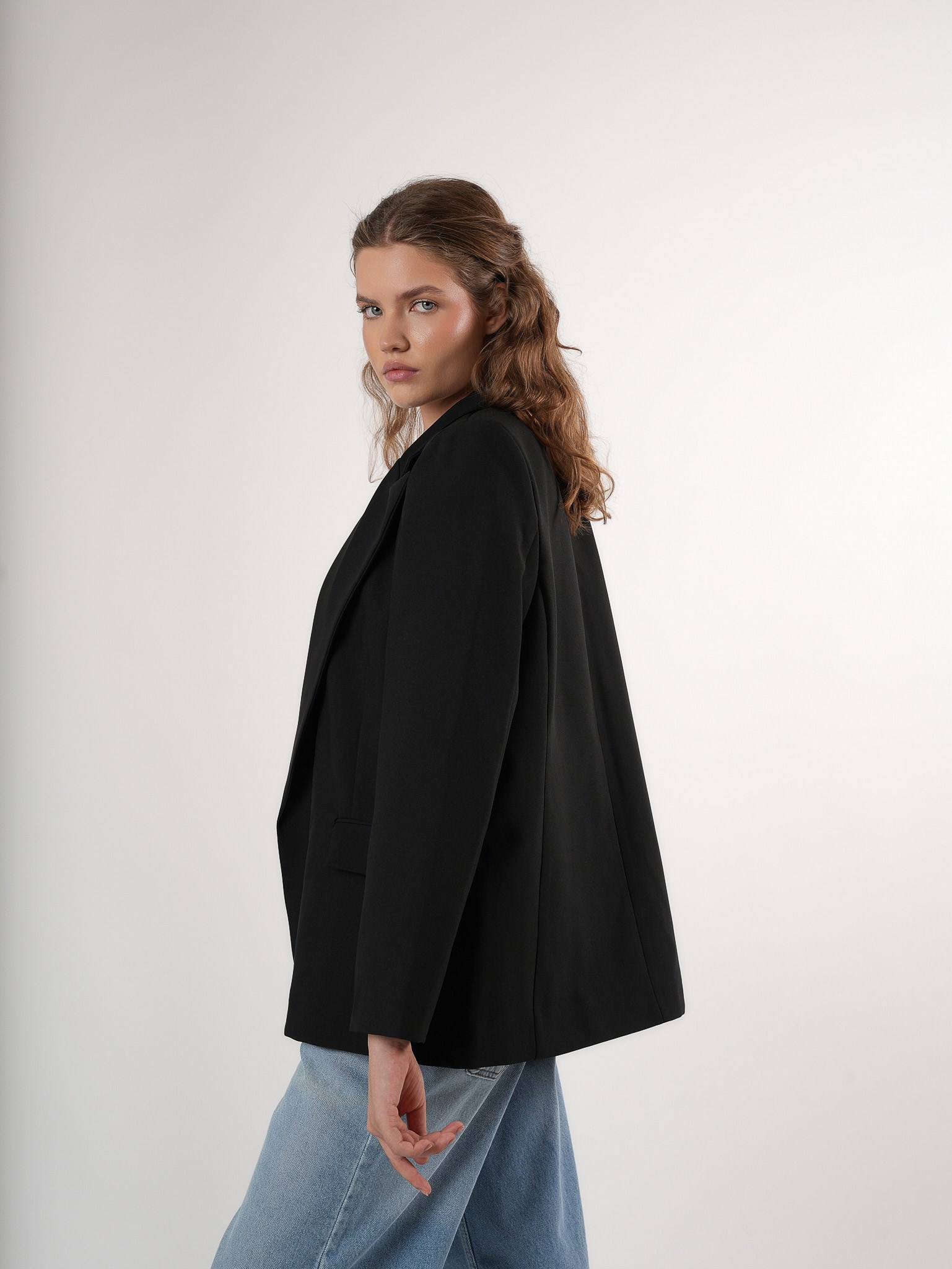 Oversize Blazer Ceket Siyah