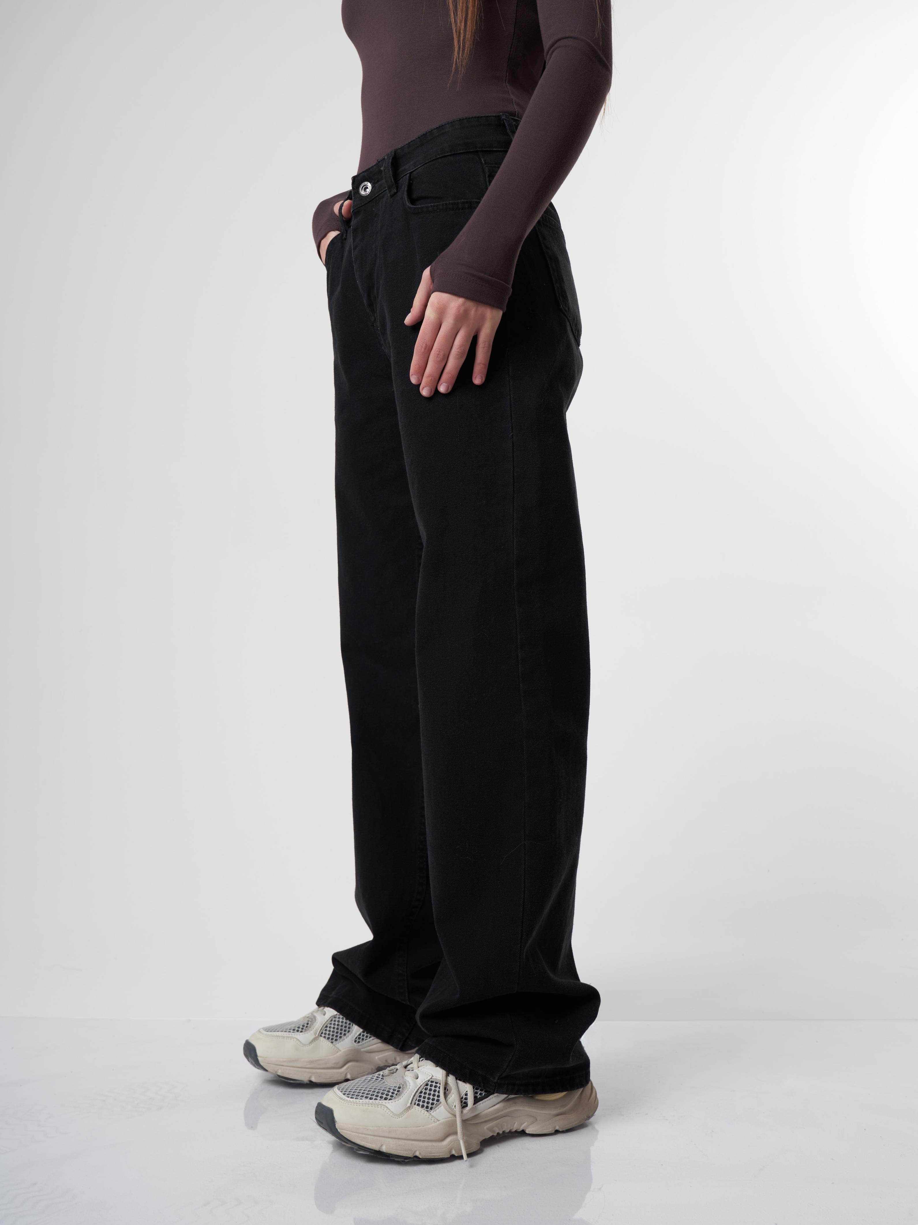 Palazzo Jean Pantolon Siyah