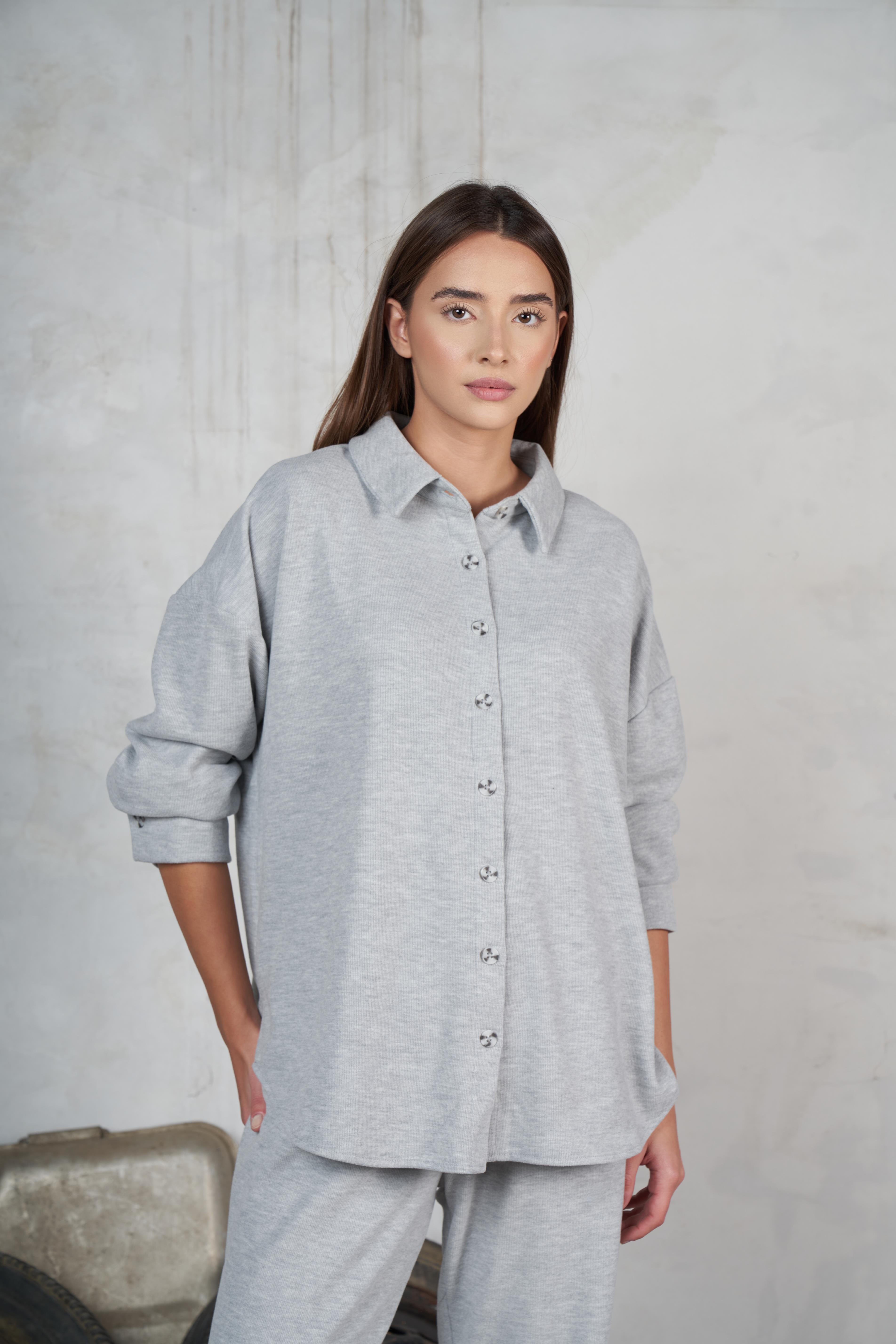 Triko Uzun Kol Gömlek Grimelanj