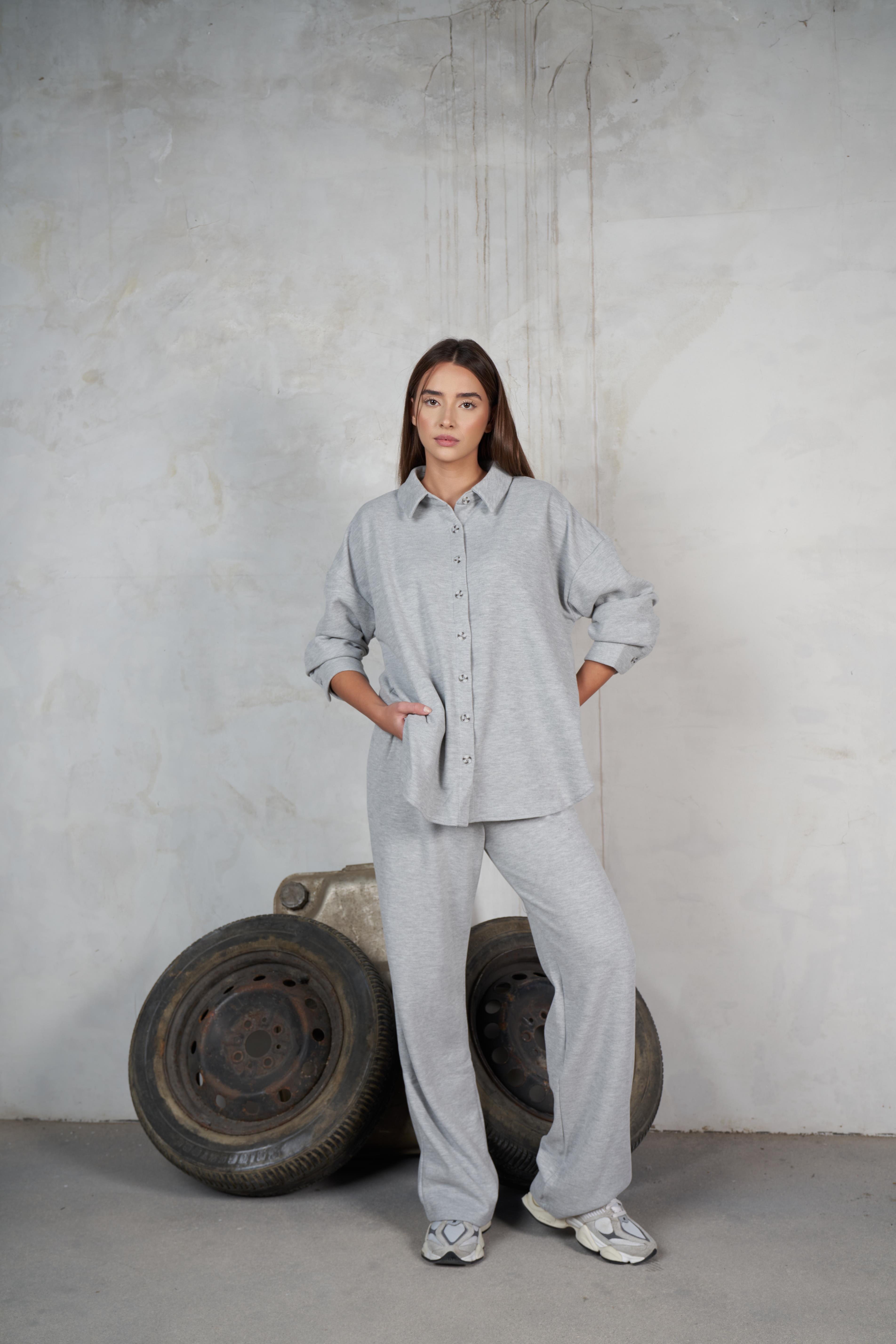 Triko Uzun Kol Gömlek Grimelanj