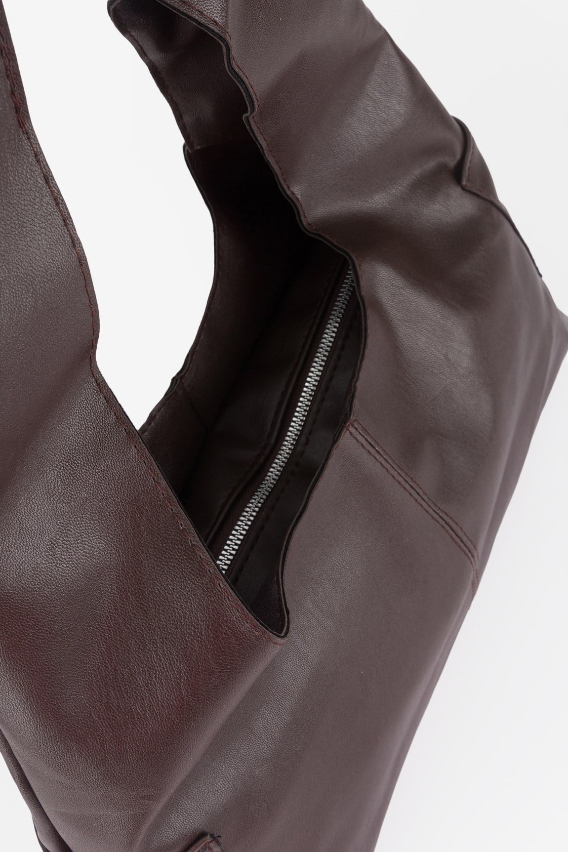 Yanlar Cepli Shopper Çanta Kahve