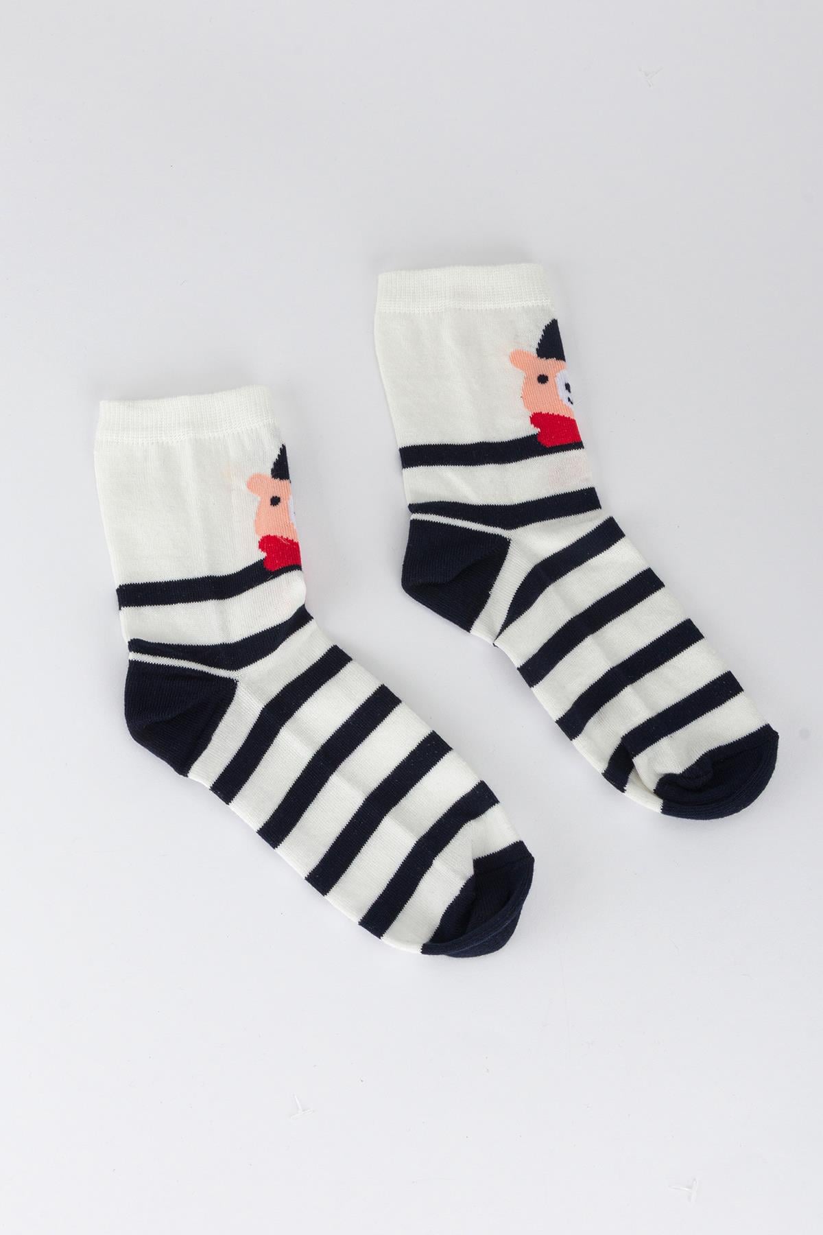 Yılbaşı Temalı Çorap