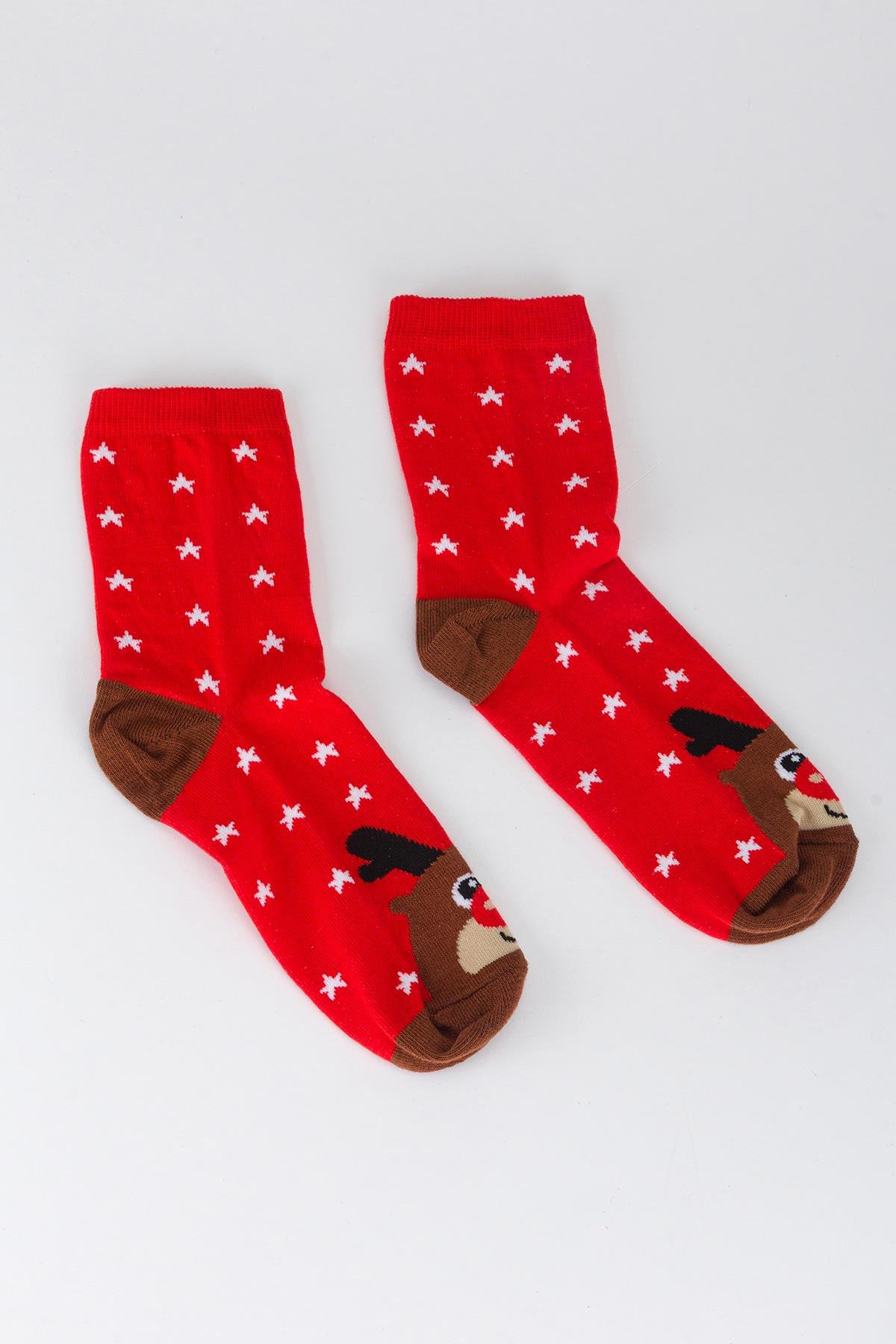 Yılbaşı Temalı Çorap