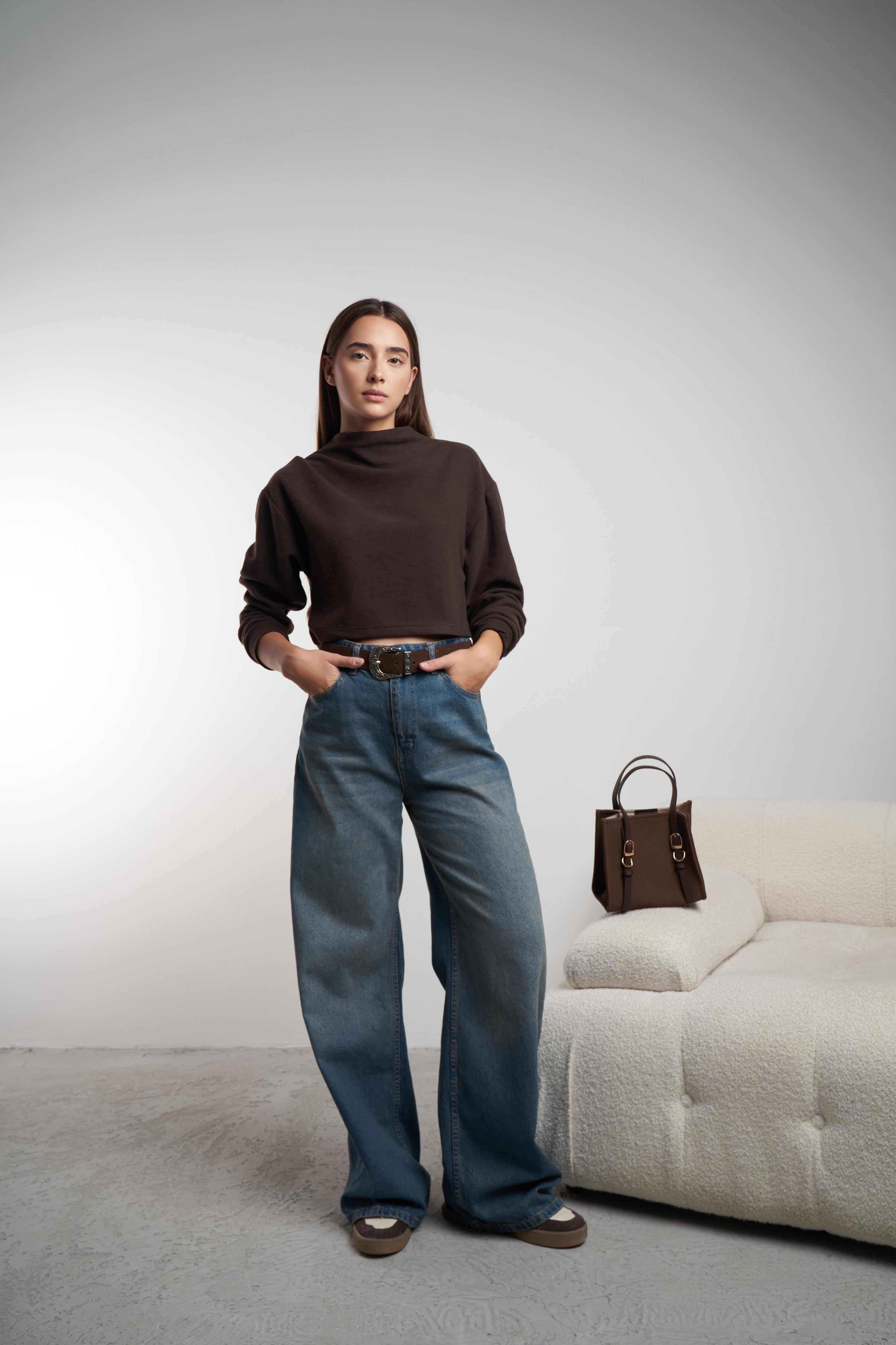 Palazzo Jean Pantolon Kahve Tint