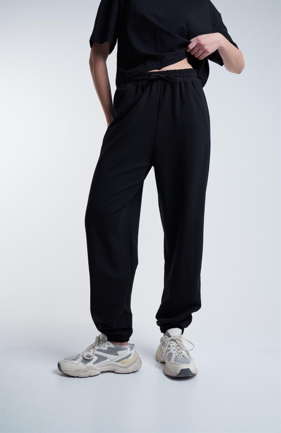 Bel Paça Lastik Basic Eşofman Siyah