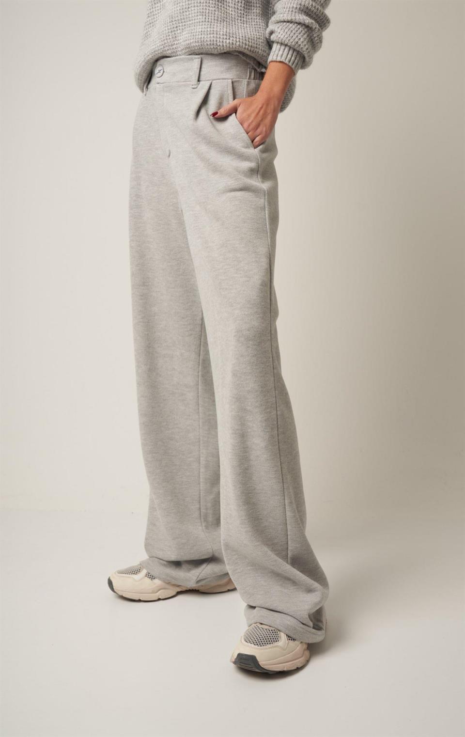 Triko Bol Paça Pantolon Gri