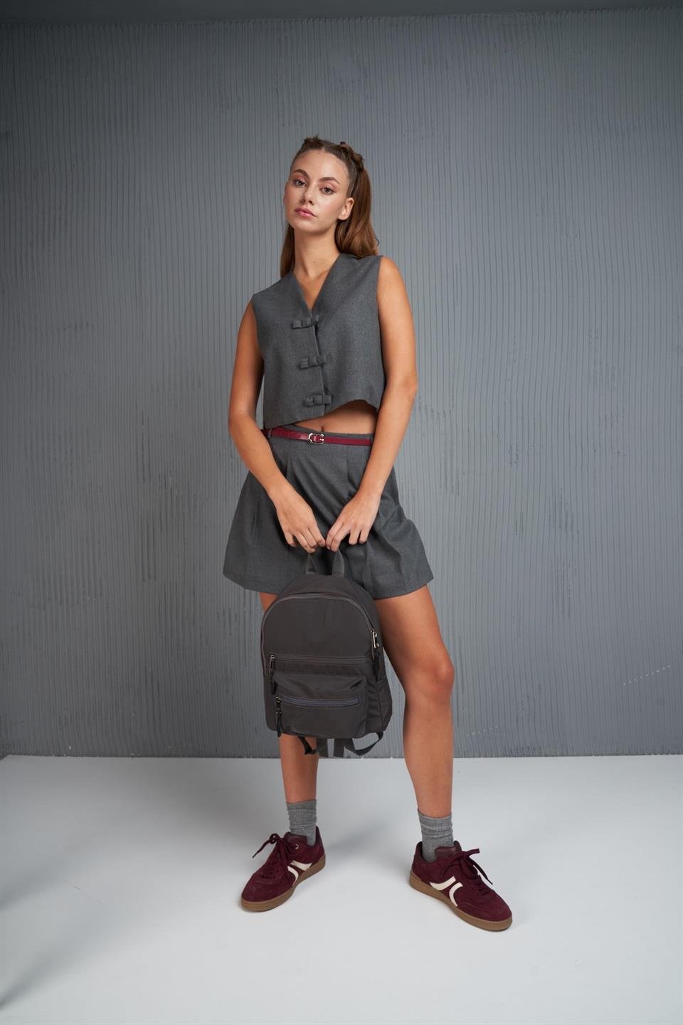 Astarlı Yelek Antrasit