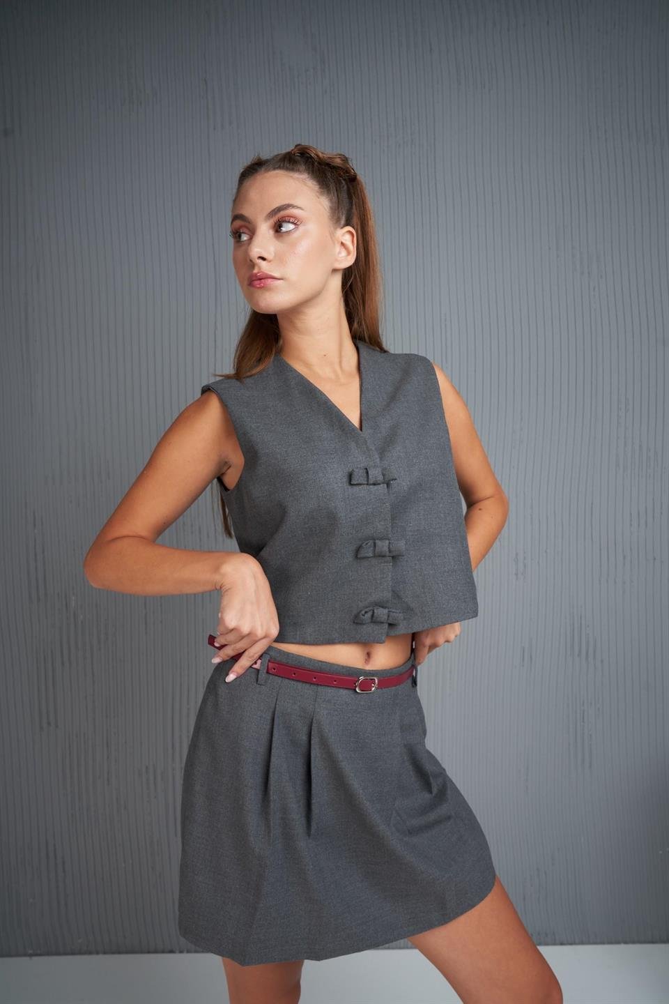 Astarlı Yelek Antrasit