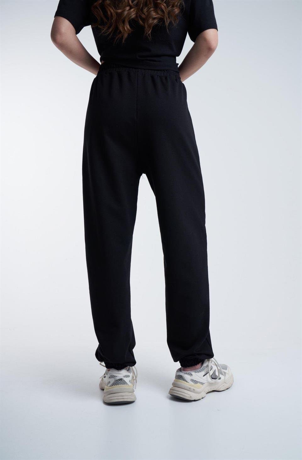 Bel Paça Lastik Basic Eşofman Siyah