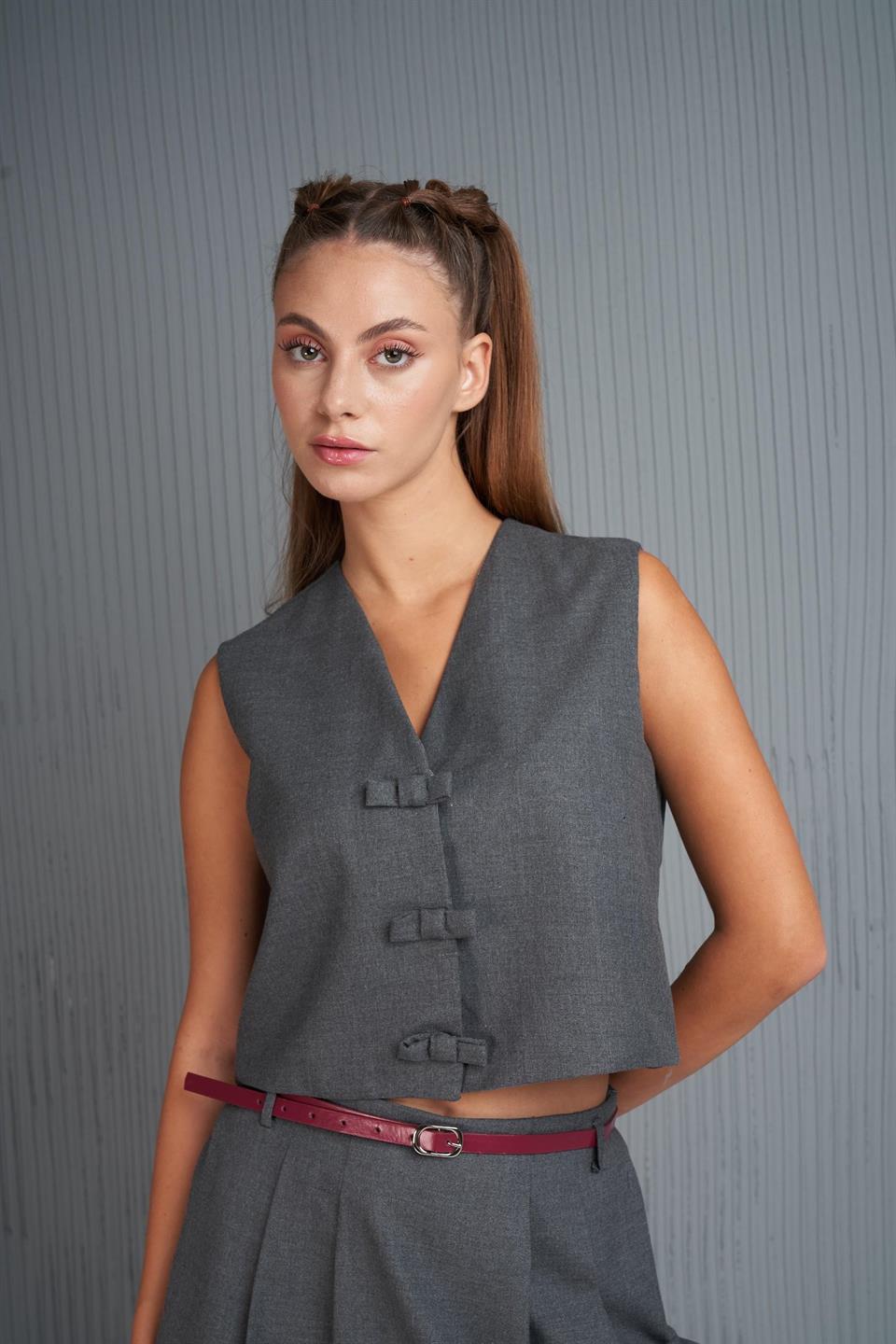 Astarlı Yelek Antrasit