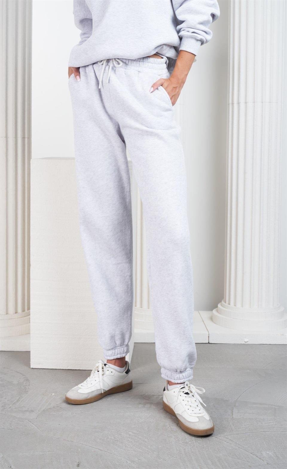 Basic Şardonlu Eşofman Altı Karmelanj