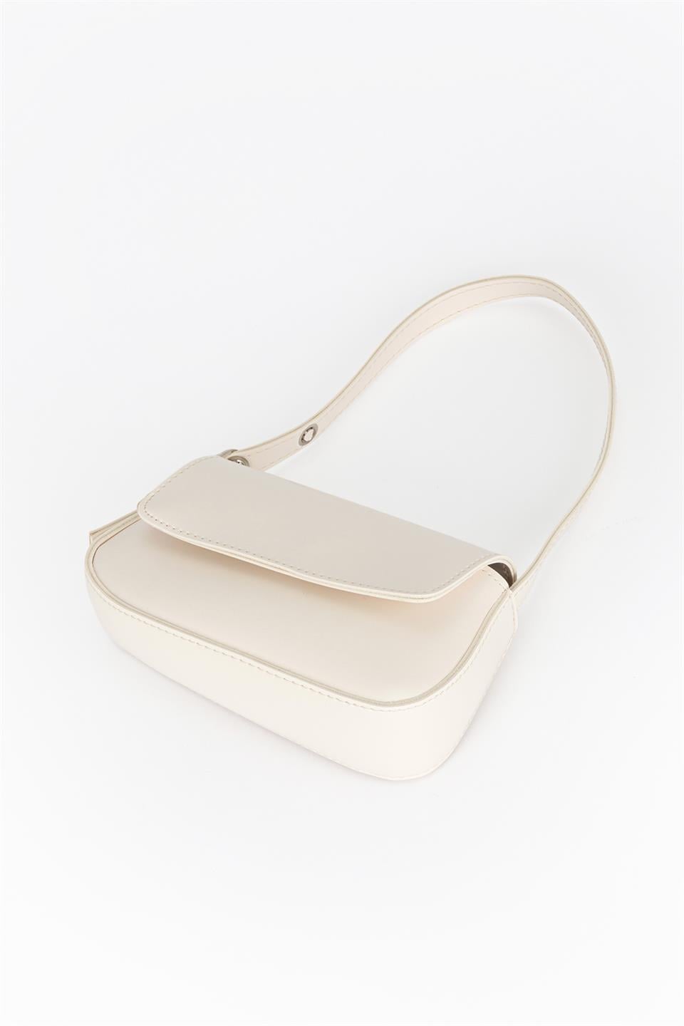 Baget Omuz Çantası Ekru