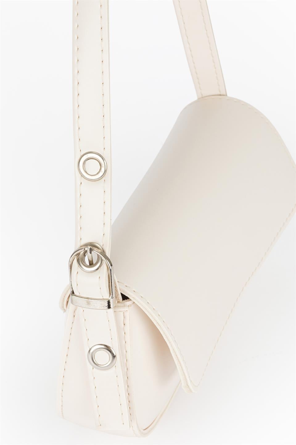 Baget Omuz Çantası Ekru