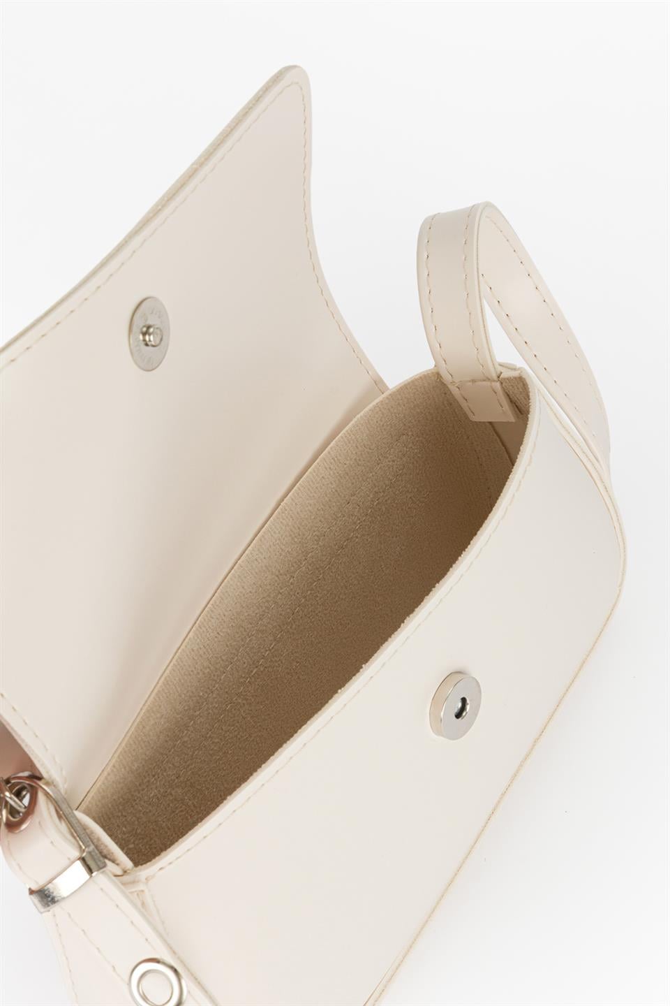 Baget Omuz Çantası Ekru