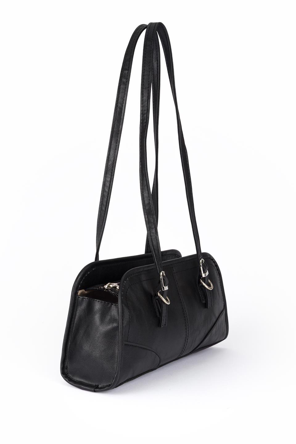 Baget Omuz Çantası Siyah