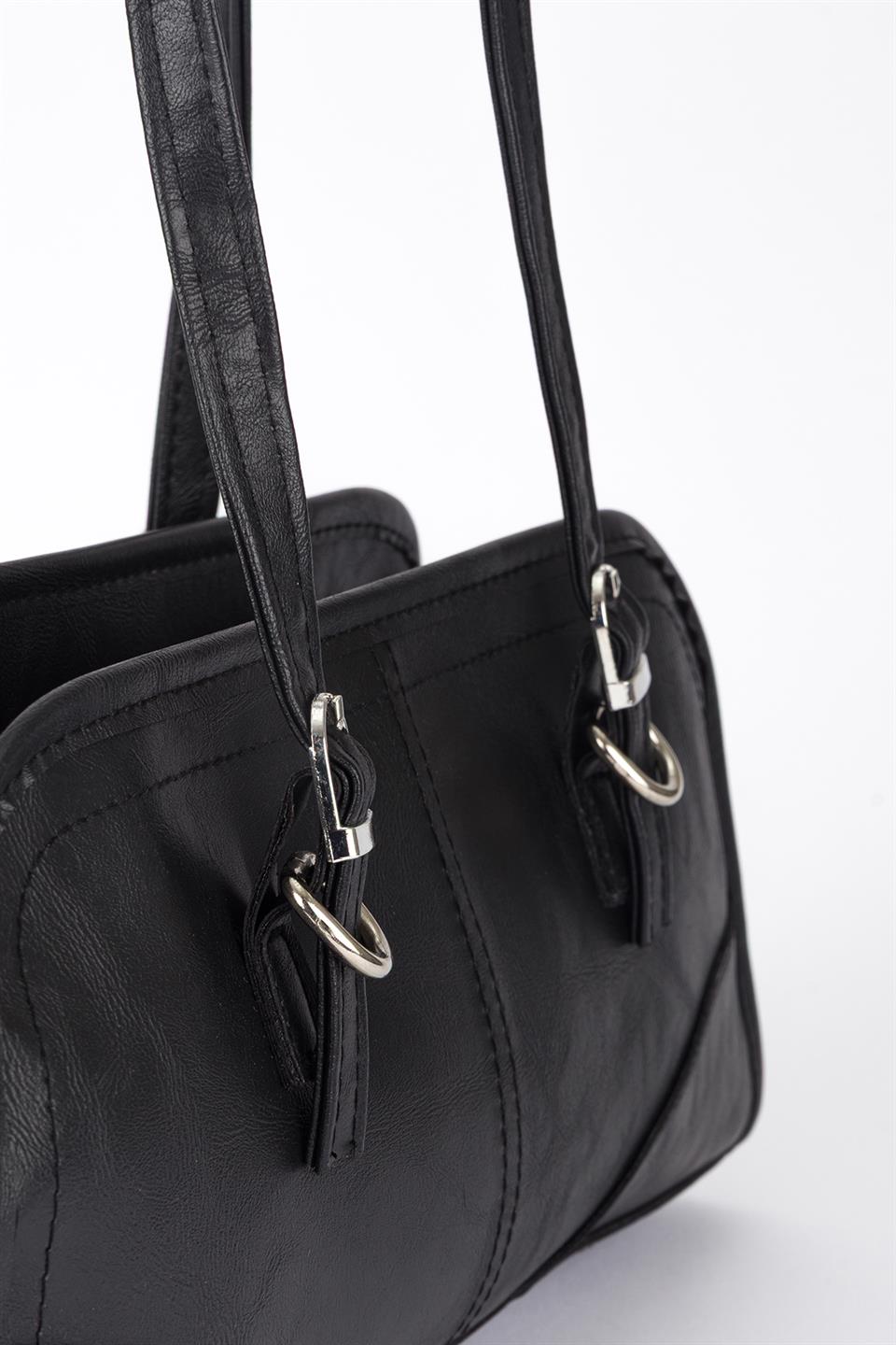 Baget Omuz Çantası Siyah