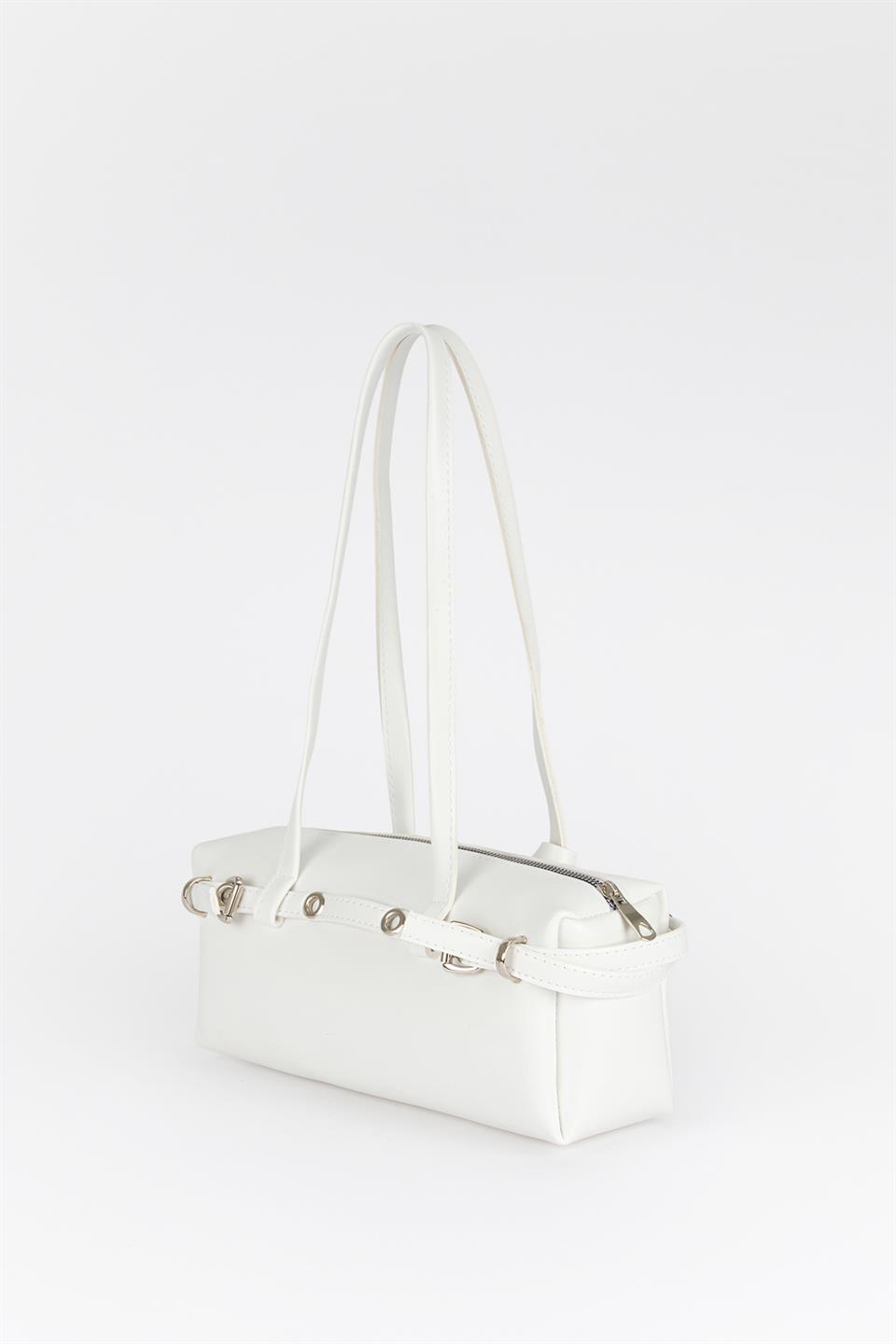Balance Baget Çanta Beyaz