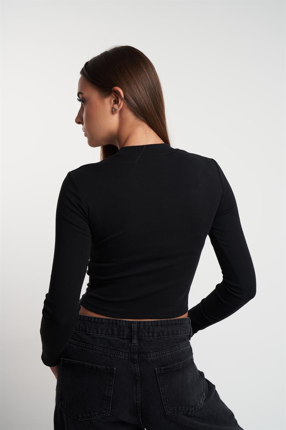 Basic Bluz Siyah