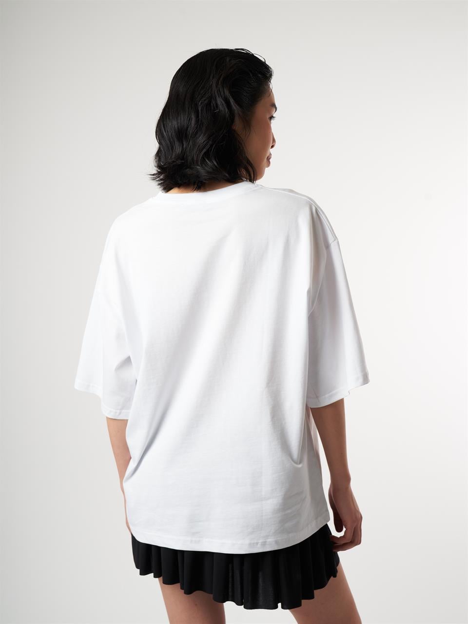 Basic Kısa Kol T-shirt Beyaz