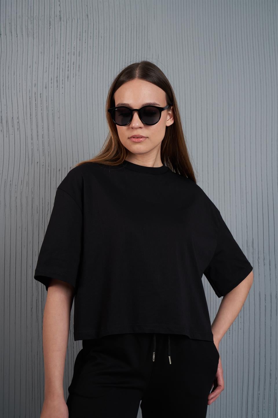 Basic Kısa T-shirt Siyah
