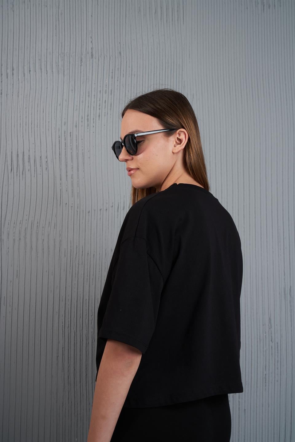 Basic Kısa T-shirt Siyah