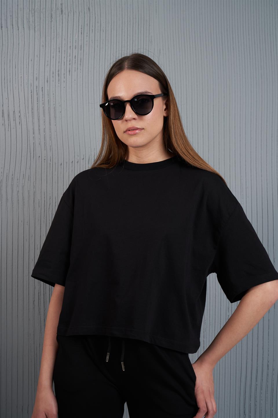 Basic Kısa T-shirt Siyah