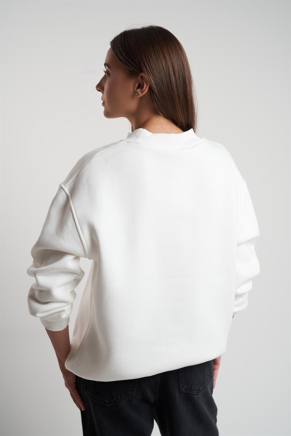 Basic Sweatshirt Ekru