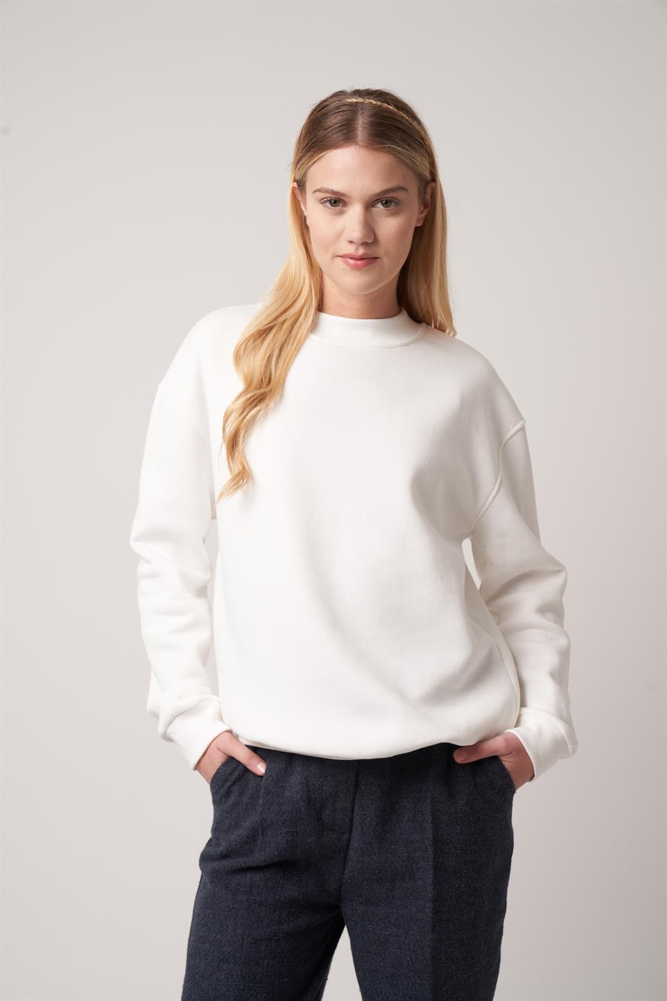 Basic Sweatshirt Ekru