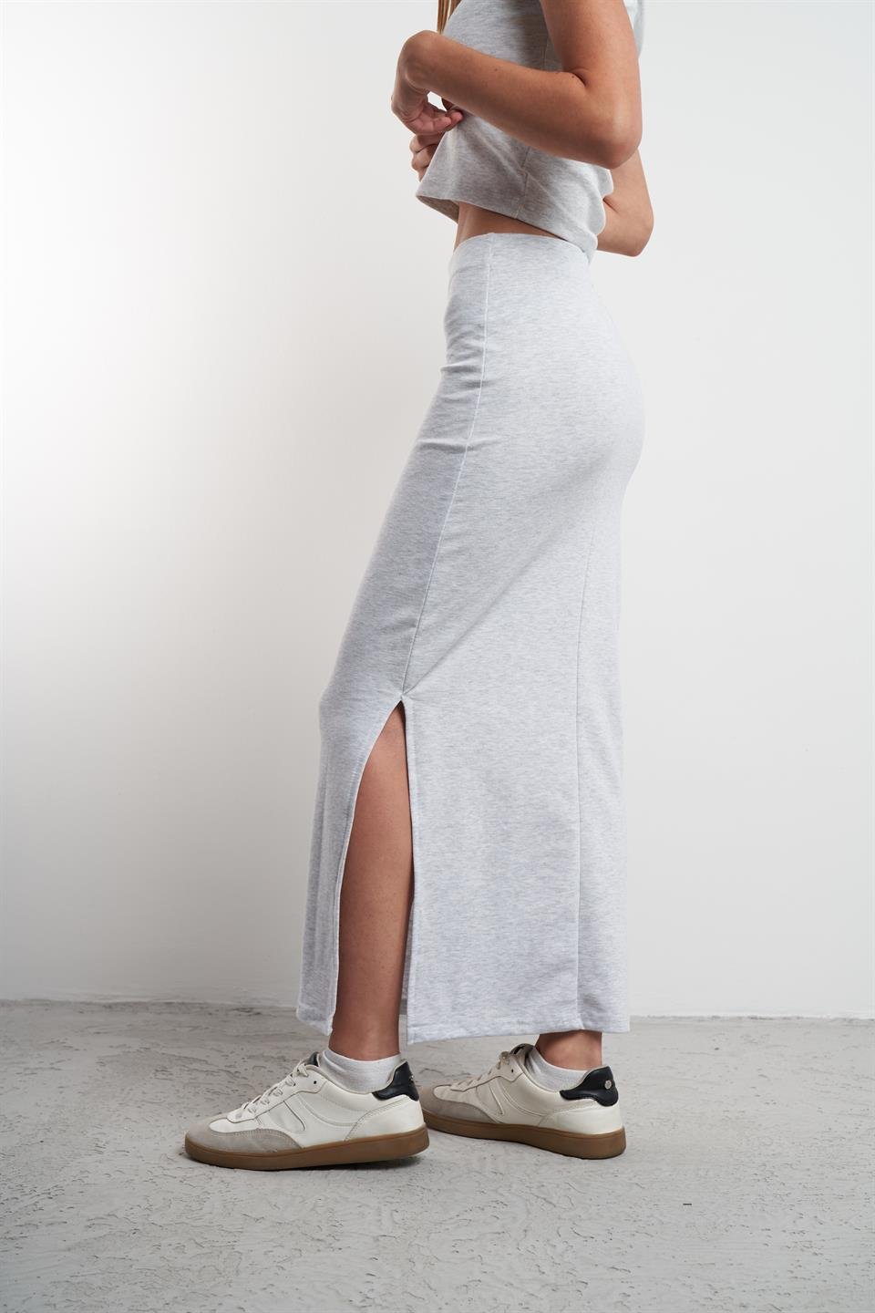 Basic Uzun Etek Karmelanj