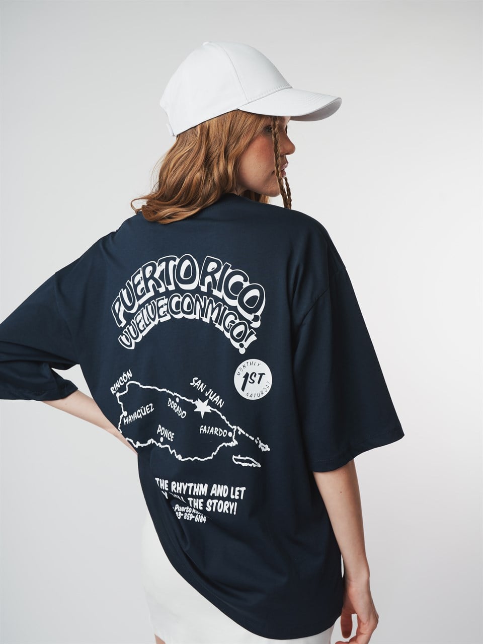 Baskılı Kısa Kol T-shirt Lacivert