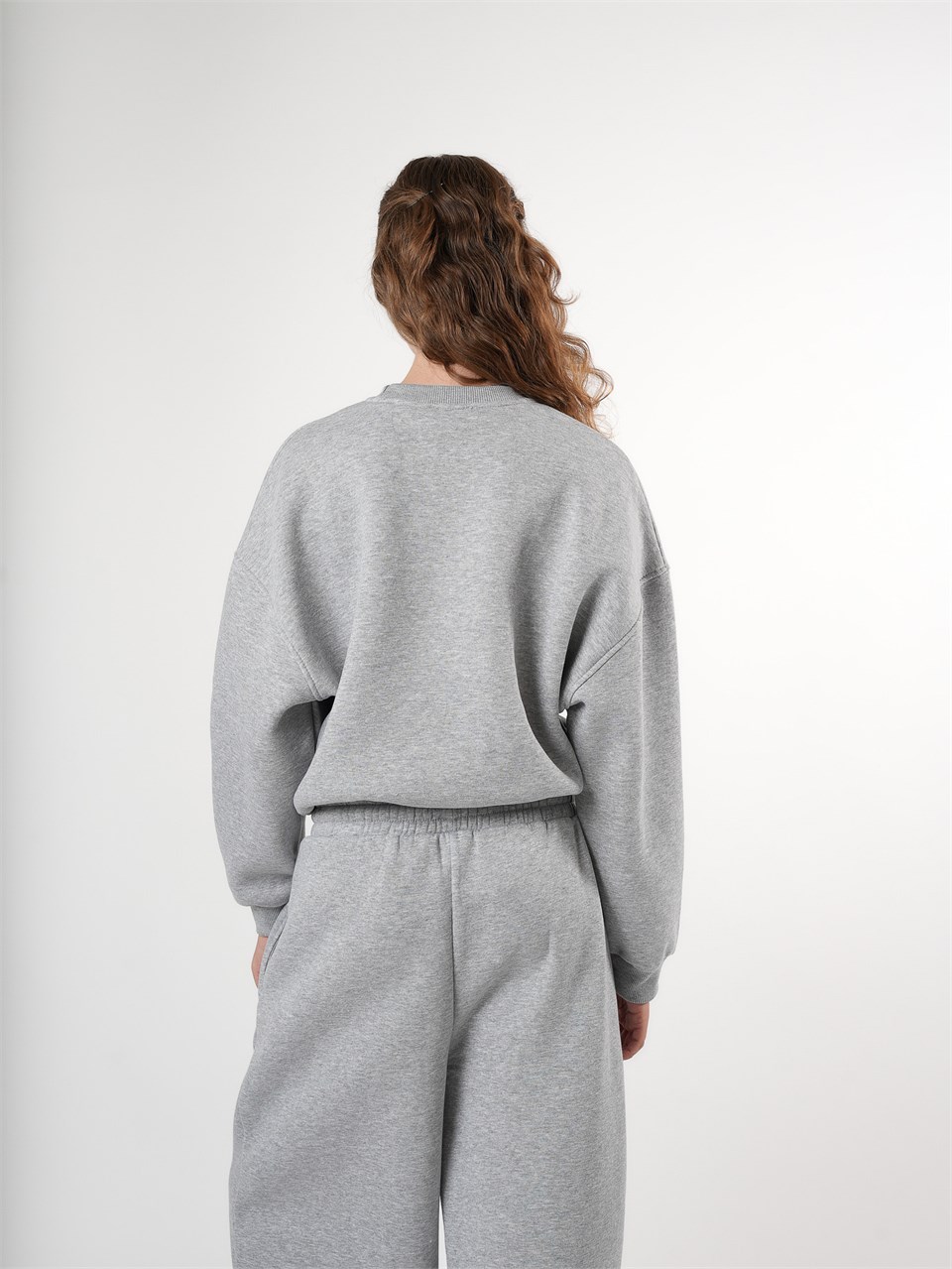 Baskılı Kısa Sweatshirt Grimelanj