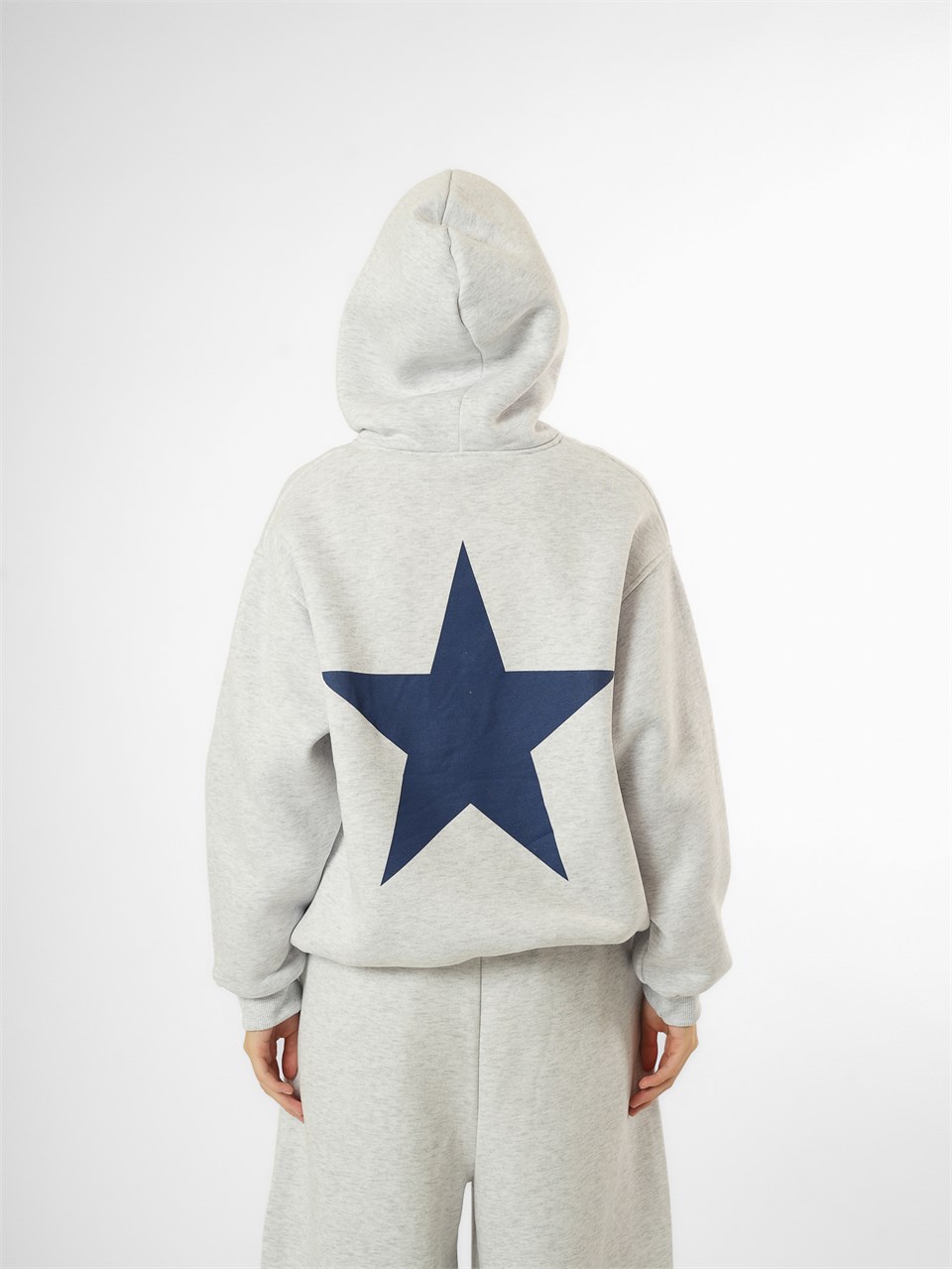 Baskılı Şardonlu Sweatshirt Karmelanj