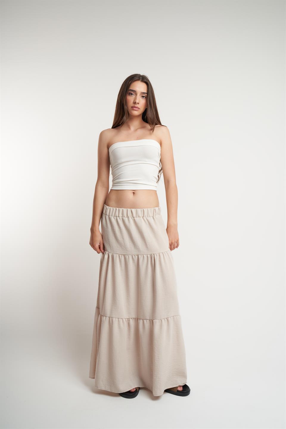 Bel Lastik Ayrobin Uzun Etek Taş