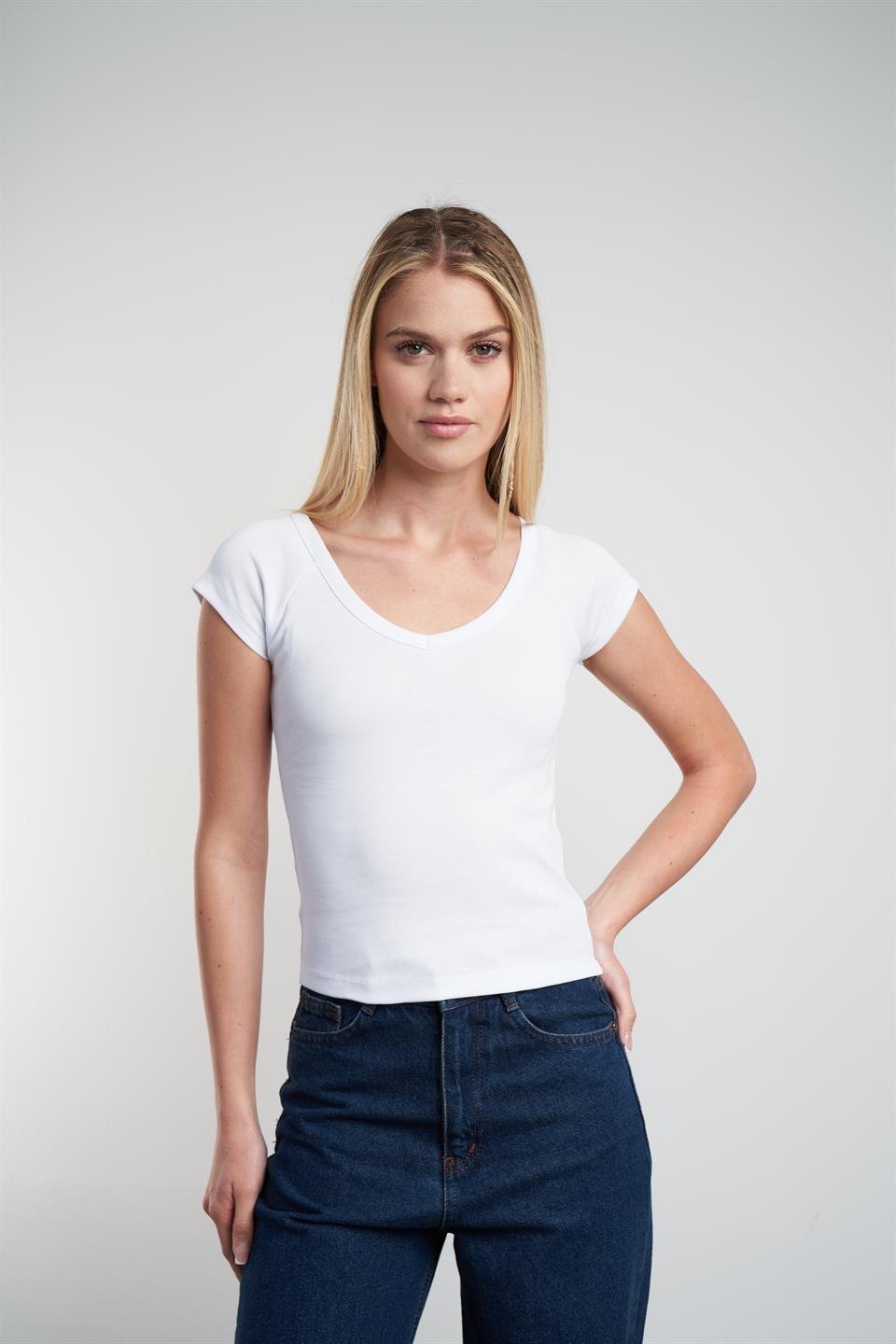 Basic Bluz Beyaz
