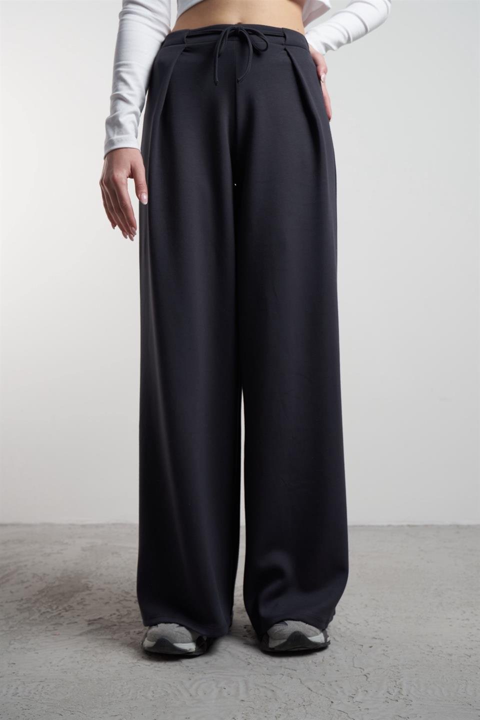 Bol Paça Modal Pantolon Antrasit