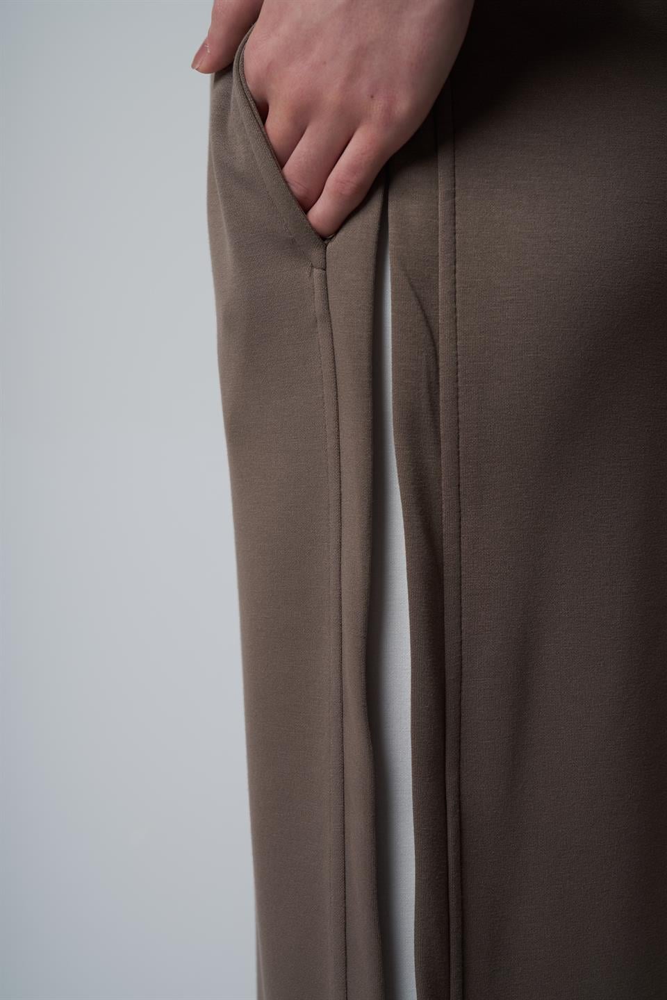 Bol Paça Modal Pantolon Vizon