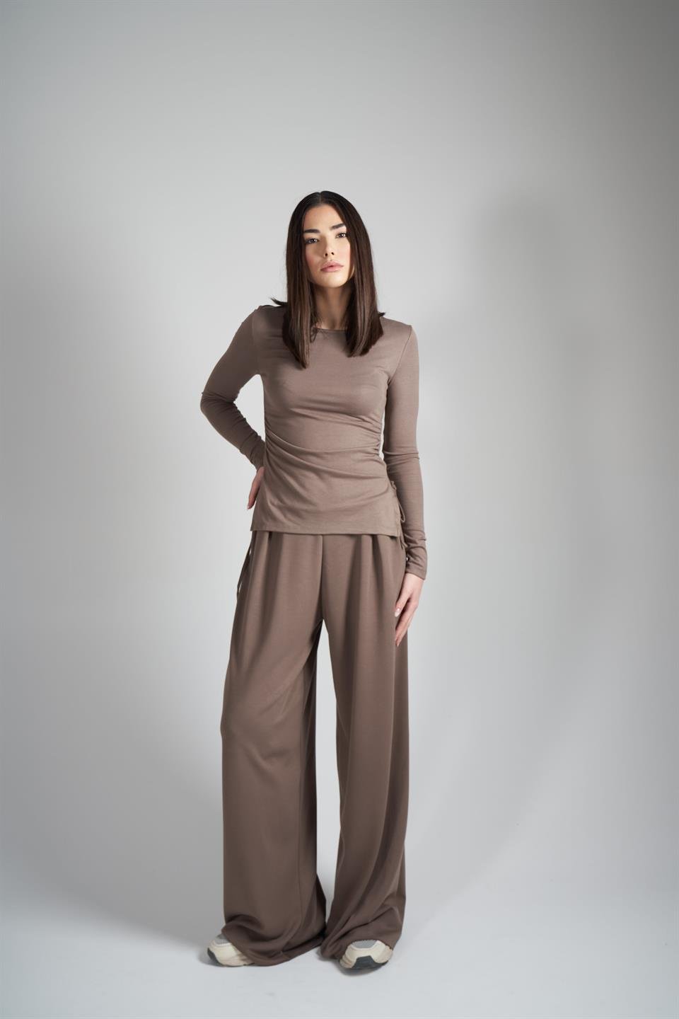 Bol Paça Modal Pantolon Vizon