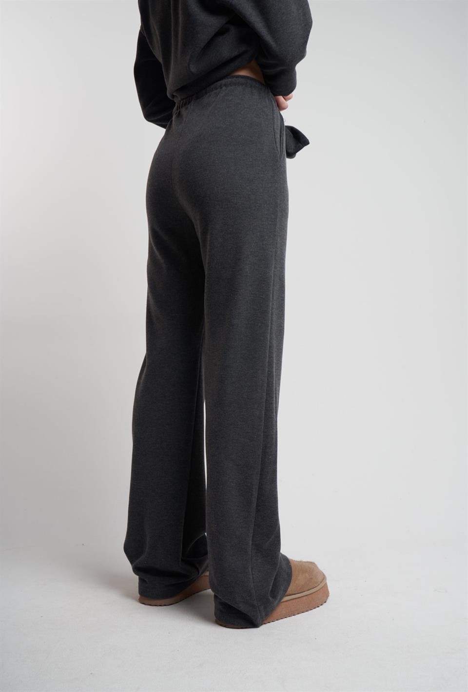 Bol Paça Triko Pantolon Antrasit