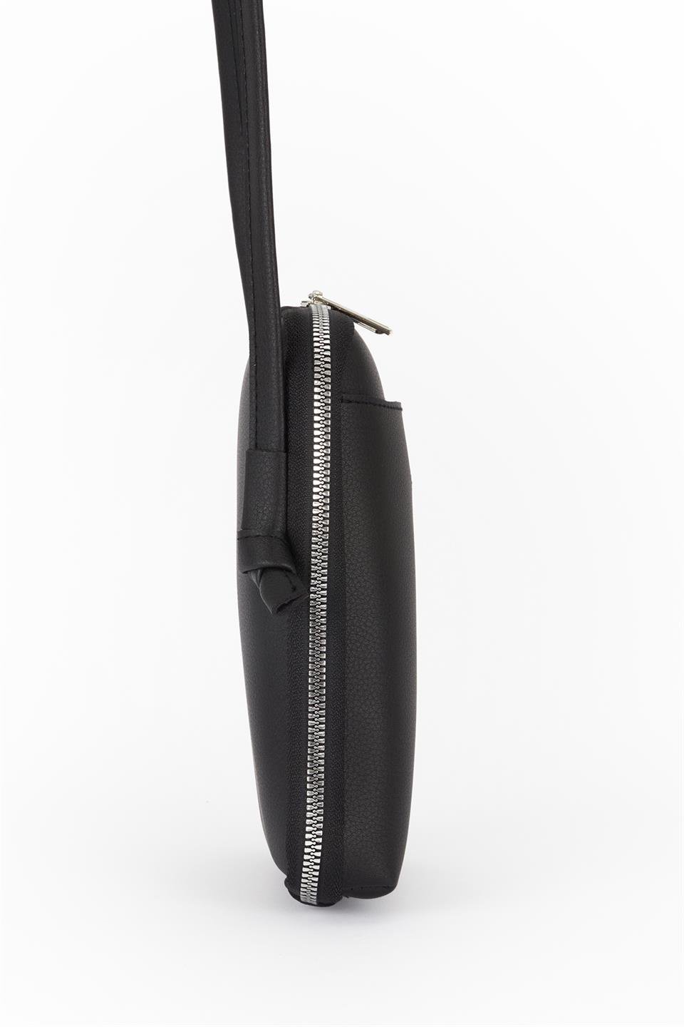 Çapraz Telefon Çantası Siyah