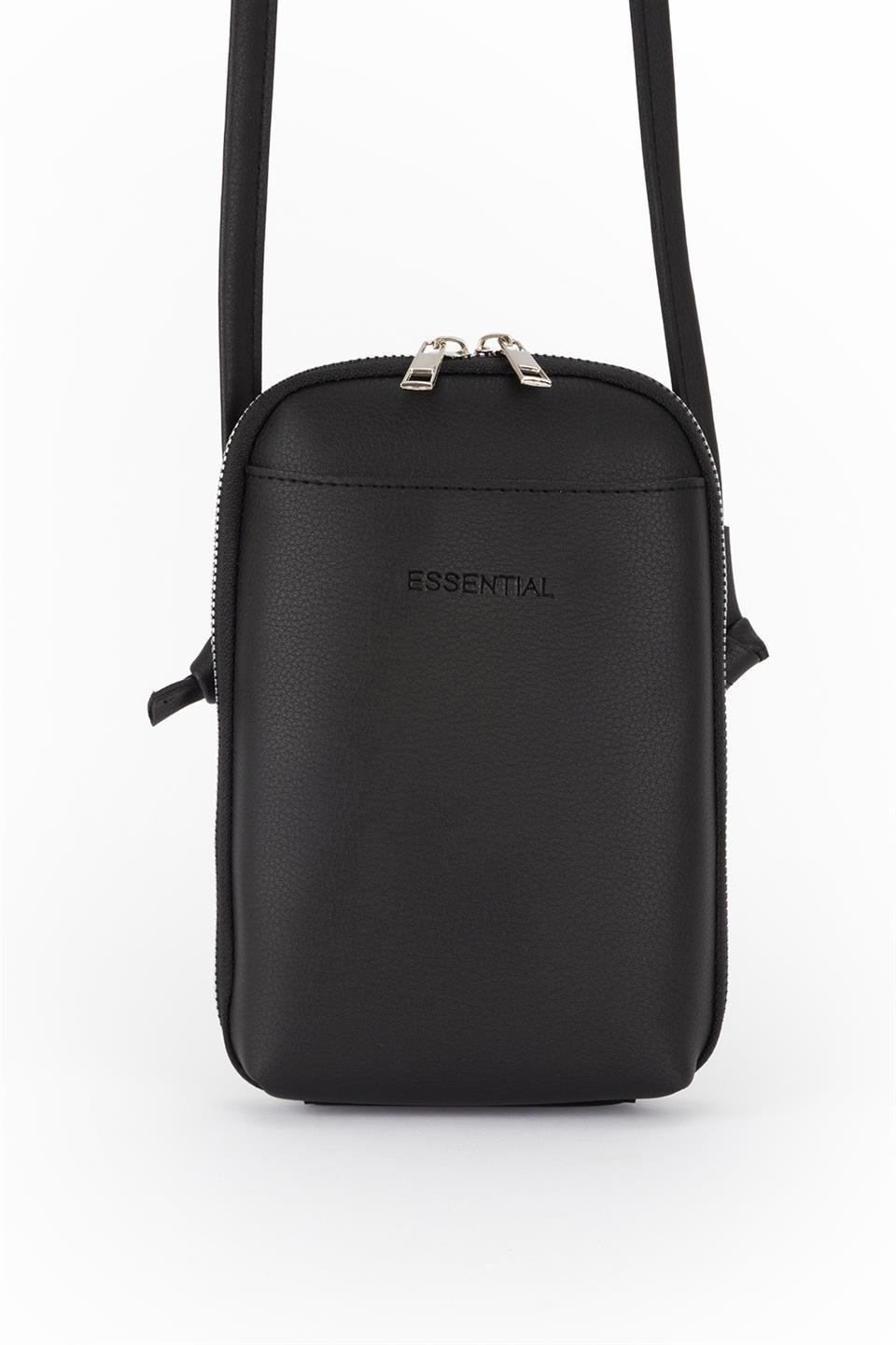 Çapraz Telefon Çantası Siyah