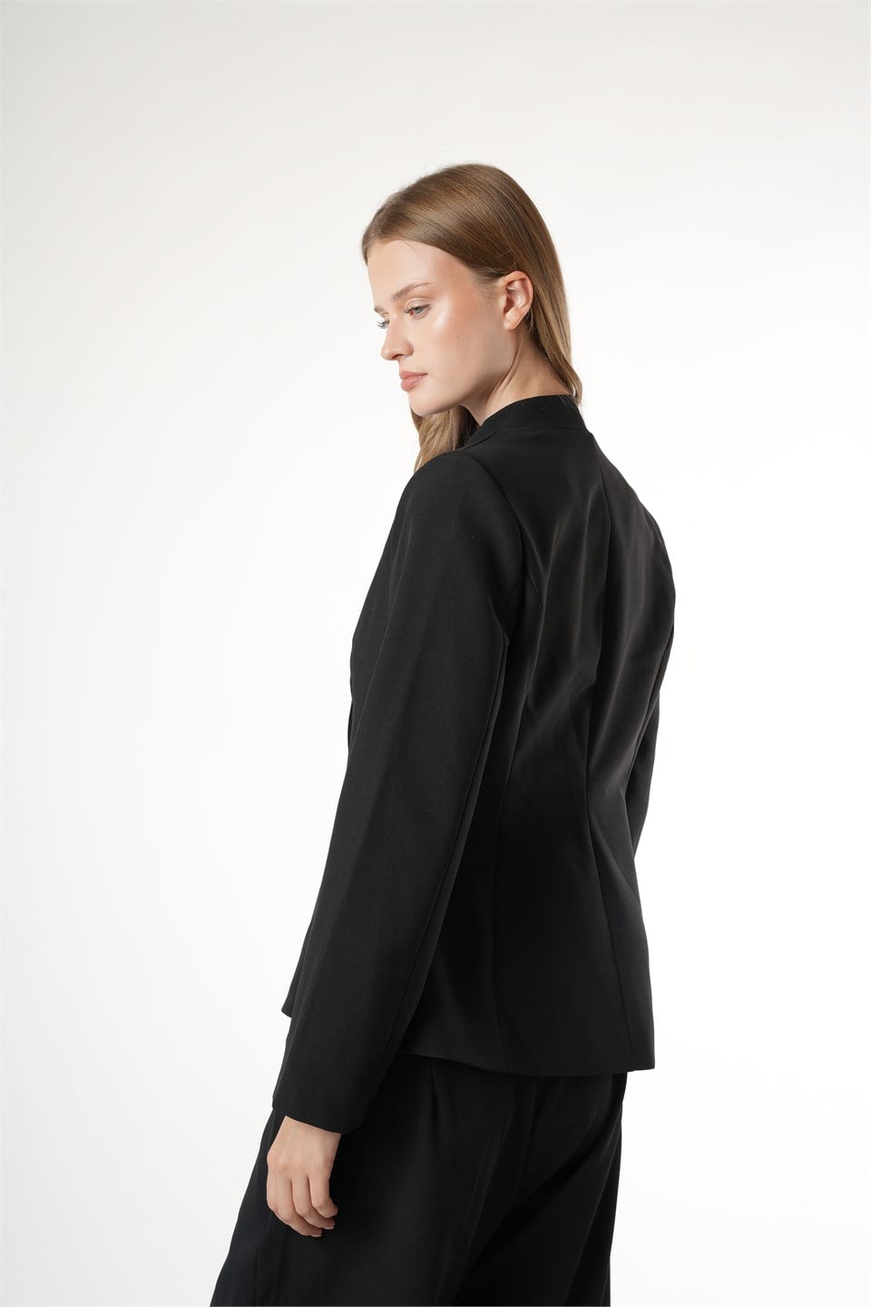 Cepli Blazer Ceket Siyah