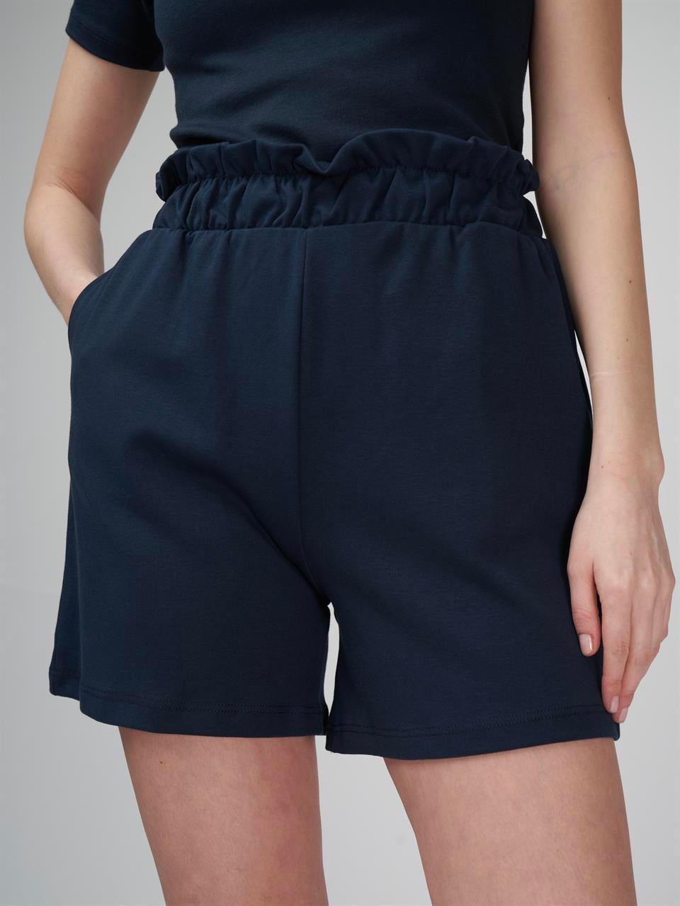 Cepli Kısa Şort Lacivert