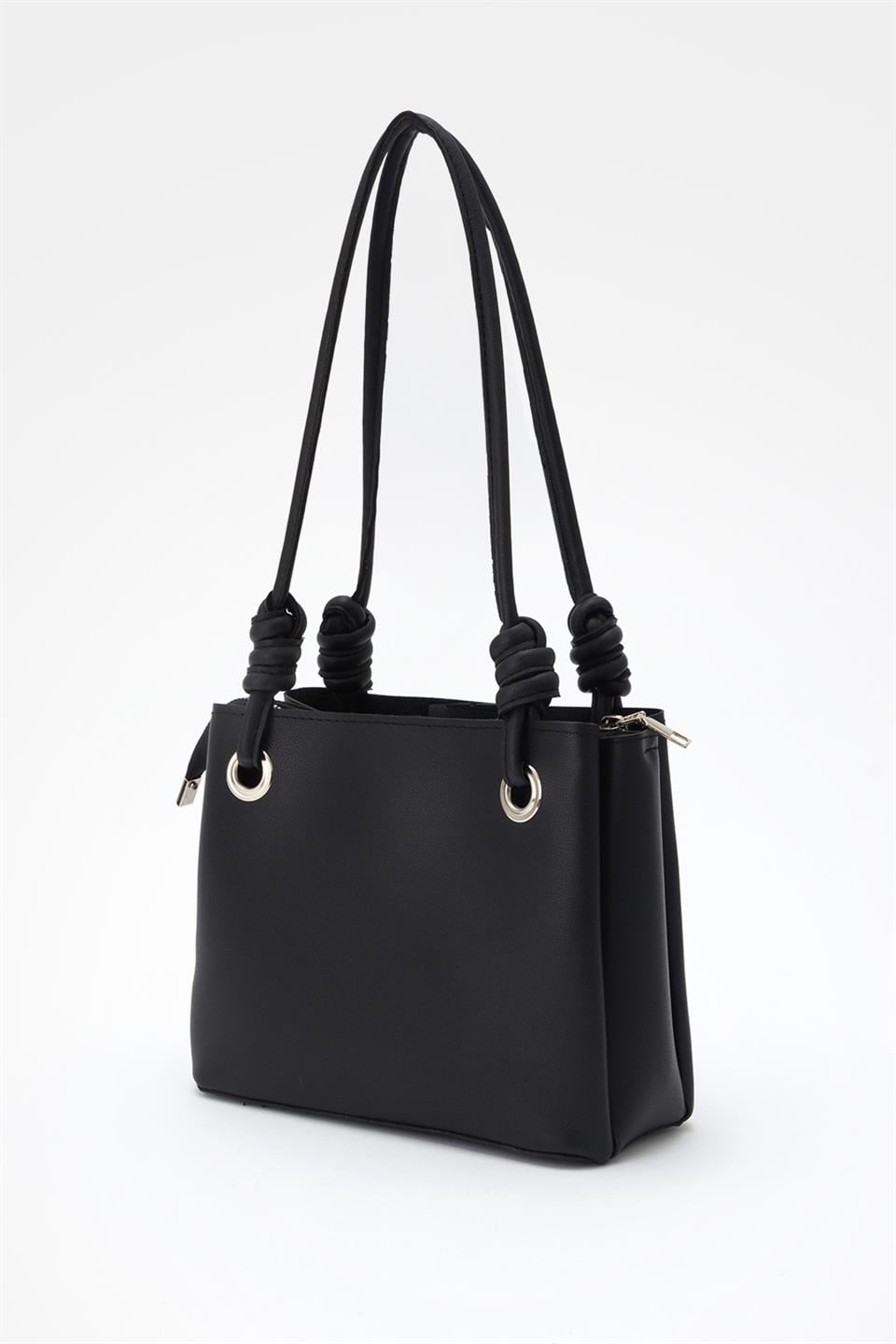 Charmlı Omuz Çantası Siyah