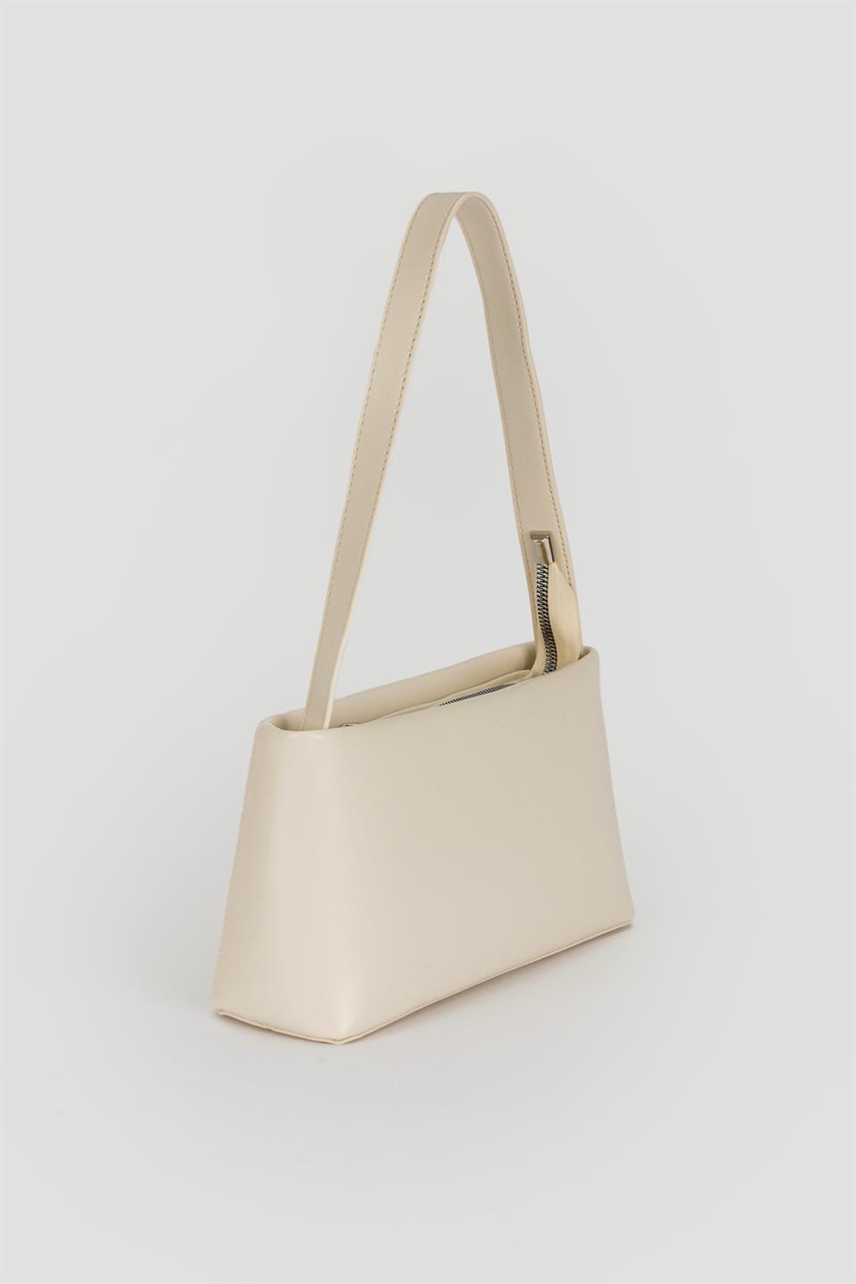 City Baget Çanta Ekru