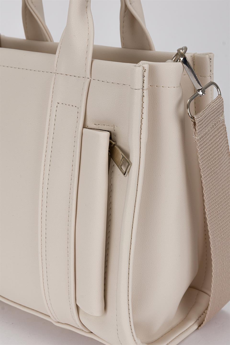 City Çapraz Çanta Krem